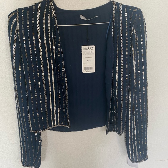 Brand new with tags Mango sequins jacket outerwear - Picture 1 of 6